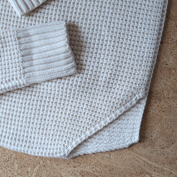 Hatch maternity waffle turtleneck sweater 100% merino wool - Picture 5 of 9